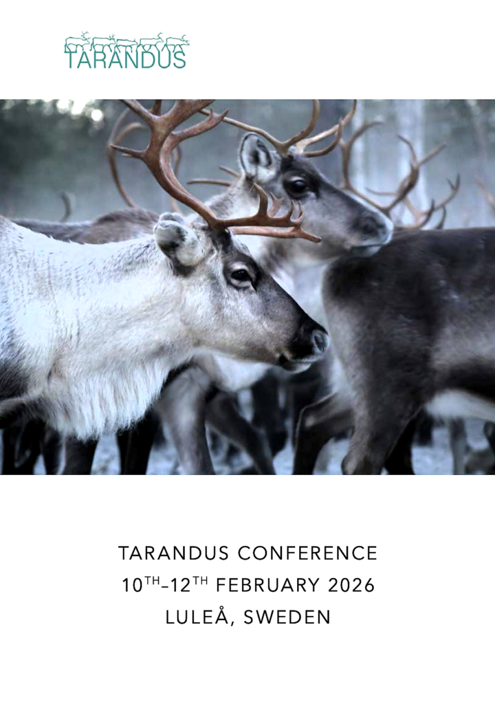 Book forside, reindeers, logo, conference dates